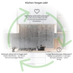 Mobile Preview: Küchenrückwand Platte Roher Beton-Look Produktdetailbild 1: Küchen-Sorgen ade!
