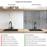 Mobile Preview: Küchenrückwand Platte Roher Beton-Look Produktdetailbild 2: Hygiene und Gesundheit!