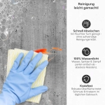 Mobile Preview: Küchenrückwand Platte Roher Beton-Look Produktdetailbild 3: Reinigung leicht gemacht!