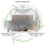 Mobile Preview: Küchenrückwand Platte Industrial Loft Beton Rost Produktdetailbild 1: Küchen-Sorgen ade!