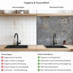 Mobile Preview: Küchenrückwand Platte Industrial Loft Beton Rost Produktdetailbild 2: Hygiene und Gesundheit!