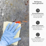 Mobile Preview: Küchenrückwand Platte Industrial Loft Beton Rost Produktdetailbild 3: Reinigung leicht gemacht!