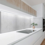 Mobile Preview: Küchenrückwand Platte Hellgrauer Beton mit Struktur Hauptbild 1