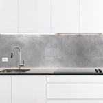 Mobile Preview: Küchenrückwand Platte Beton Look mit sanften Nuancen Hauptbild 1