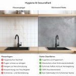 Mobile Preview: Küchenrückwand Platte Beton Look mit sanften Nuancen Produktdetailbild 2: Hygiene und Gesundheit!