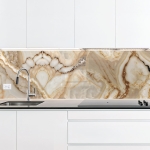 Mobile Preview: Küchenrückwand Platte Alabaster Marmor Onyx Effekt Artikelbild 2