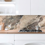 Mobile Preview: Küchenrückwand Platte Marmor-Struktur in Erdige Töne Artikelbild 1