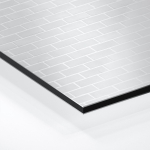 Mobile Preview: Küchenrückwand Platte Heller Ziegel Look Hover-Bild