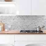 Mobile Preview: Küchenrückwand Platte Skandinavischer Maueroptik Artikelbild 1