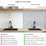 Mobile Preview: Küchenrückwand Platte Schmale Ziegelstein Ambiente Produktdetailbild 2: Hygiene und Gesundheit!