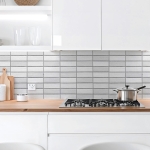 Mobile Preview: Küchenrückwand Platte Moderne Steinoptik in Kachelmuster Artikelbild 2