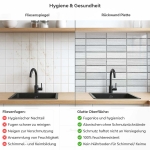 Mobile Preview: Küchenrückwand Platte Moderne Steinoptik in Kachelmuster Produktdetailbild 2: Hygiene und Gesundheit!