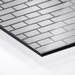 Mobile Preview: Küchenrückwand Platte Graue Backsteinoptik Hover-Bild