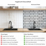 Mobile Preview: Küchenrückwand Platte Graue Backsteinoptik Produktdetailbild 2: Hygiene und Gesundheit!