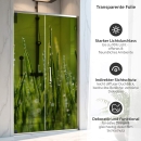Mobile Preview: Sichtschutzfolie Dusche | Grashalmspitzen mit Tautropfen
