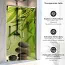 Mobile Preview: Sichtschutzfolie Dusche | Steinbalance unter Bambuszweig