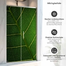 Mobile Preview: Sichtschutzfolie Dusche | Makro Blattstruktur mit Adern Netz