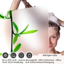 Mobile Preview: Sichtschutzfolie Dusche | Bambuszweig mit zarter Blattspitze