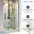 Mobile Preview: Sichtschutzfolie Dusche | Bambuszweig mit zarter Blattspitze