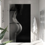 Mobile Preview: Sichtschutzfolie Dusche | Sinnlicher Körperverlauf