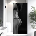 Mobile Preview: Sichtschutzfolie Dusche | Sinnlicher Körperverlauf