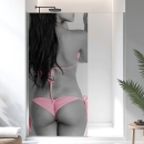 Mobile Preview: Sichtschutzfolie Dusche | Grazile Körperlinie im Bikini Bändchen