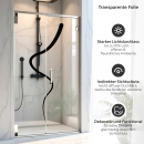 Mobile Preview: Sichtschutzfolie Dusche | Geschwungene Linie