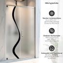 Mobile Preview: Sichtschutzfolie Dusche | Line
