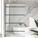 Mobile Preview: Sichtschutzfolie Dusche | Horizontale Linien