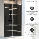 Mobile Preview: Sichtschutzfolie Dusche Versetzte Linien