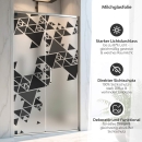 Mobile Preview: Sichtschutzfolie Dusche Dreieck Muster
