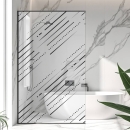 Mobile Preview: Sichtschutzfolie Dusche Gepunktete Linien