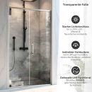 Mobile Preview: Sichtschutzfolie Dusche Marmorierte Nebeloptik