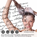 Mobile Preview: Sichtschutzfolie Dusche Handschrift Look