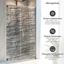 Mobile Preview: Sichtschutzfolie Dusche Scribble Look