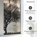 Mobile Preview: Sichtschutzfolie Dusche Baum Silhouette