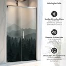 Mobile Preview: Sichtschutzfolie Dusche Sanfter Tannenwald