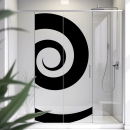 Mobile Preview: Sichtschutzfolie Dusche | Grafische Spirale