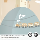 Mobile Preview: Türfolie Kinderzimmer Dampflokomotive Detailbild 2