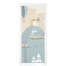 Mobile Preview: Türfolie Kinderzimmer Dampflokomotive Hauptbild 1