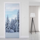 Mobile Preview: Türfolie Winterwald im Morgenlicht Artikelbild 1