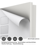 Mobile Preview: Türfolie graue Kachel mit Verlauf ECO Folie