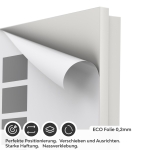 Mobile Preview: Türfolie graue Kachel ECO Folie