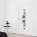 Mobile Preview: Türfolie altmodische Quadrate Artikelbild 2