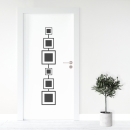 Mobile Preview: Türfolie angeordnete Quadrate Artikelbild 1