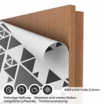 Mobile Preview: Türfolie Dreieck Muster AIRFLOW Folie