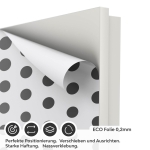 Mobile Preview: Türfolie getupfte Punkte ECO Folie