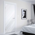 Mobile Preview: Türfolie mit dynamischen Pinselstrichen im abstrakten Design Artikelbild 2