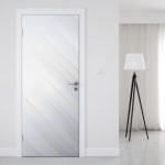 Mobile Preview: Türfolie mit goldenen Linien im modernen Design Artikelbild 1