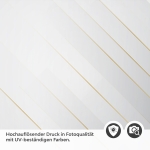 Mobile Preview: Türfolie mit goldenen Linien im modernen Design Detailbild 2